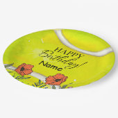 テニス誕生日テニス紙 ペーパープレート (アングル)