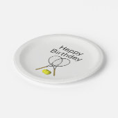 テニス誕生日パーティー ペーパープレート (アングル)