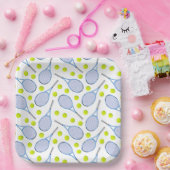 テニス誕生日パーティー ペーパープレート (パーティー)