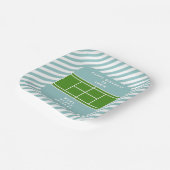 テニス誕生日パーティー ペーパープレート (傾斜あり)