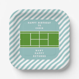 テニス誕生日パーティー ペーパープレート
