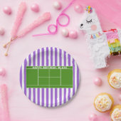 テニス誕生日パーティー ペーパープレート (パーティー)