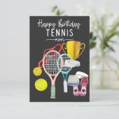テニス誕生日ラケットとBall for Mom カード (スタンド正面)
