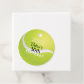 テニス誕生日招待状ギフトテイクホームカード フェイバータグ (インサイチュ)