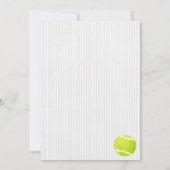 テニス誕生日招待状 招待状 (裏面)