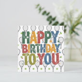 テニス誕生日 カード (スタンド正面)