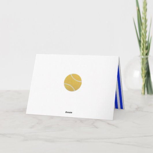 テニス誕生日 カード (裏面)