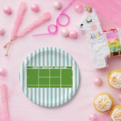 テニス誕生日 ペーパープレート (パーティー)