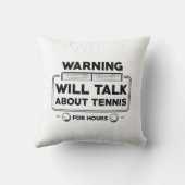 テニス警告について何時間も話す クッション (裏面)