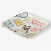 テニス資金集め猫好き ペーパープレート (傾斜あり)