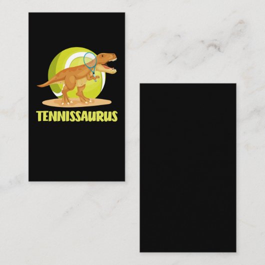 テニス遊トレックスデおもしろいィノスポーツ 名刺 (正面/裏面)