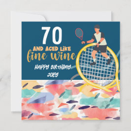 テニス遊選手はテニス70誕生日