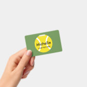 テニス選手およびコーチのための名前をカスタムするのバッジ バッジ (手持ち)