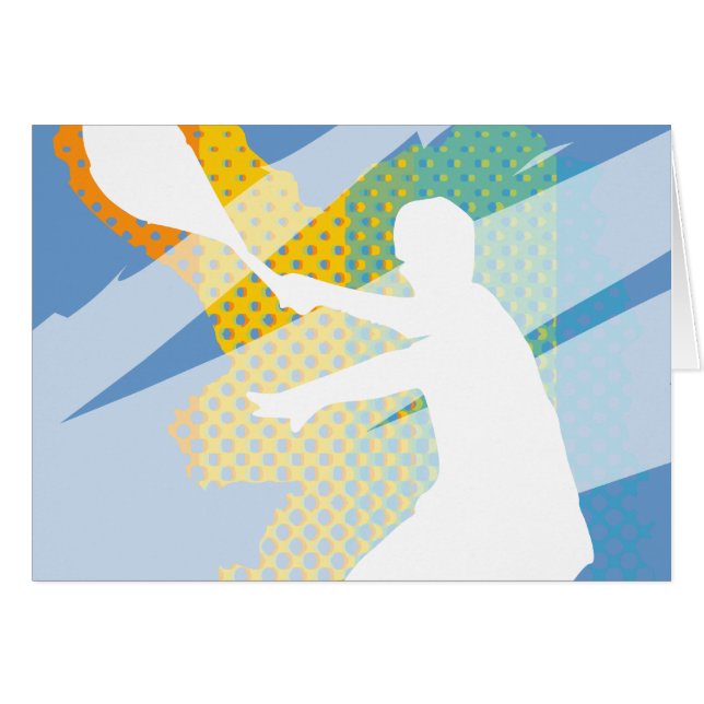 テニス選手およびテニスファンのためのテニスのギフト (正面横)