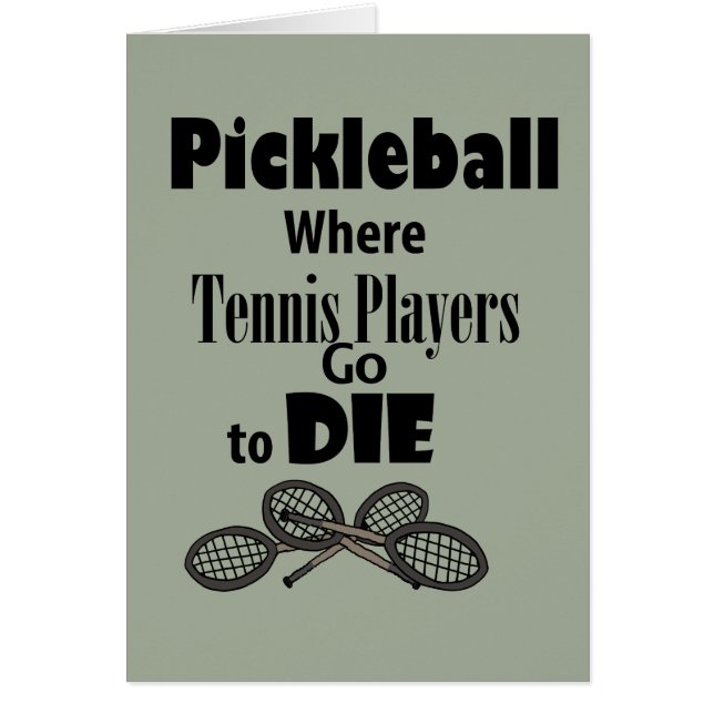 テニス選手が死ぬことを行くおもしろいなPickleball (正面)
