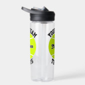 テニス選手とチーム名スポパーソナライズされたーツ ウォーターボトル (右面)