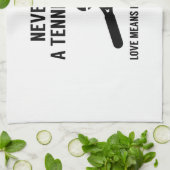 テニス選手とデートしない キッチンタオル (折り畳み)