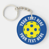 テニス選手とファンのためのピックボールキーチェーンギフト キーホルダー (正面)