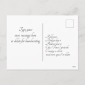 テニス選手にとってかわいいイースターバニー シーズンポストカード (裏面)