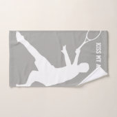 テニス選手のために置かれる私のエースおもしろいなタオルに接吻して下さい バスタオルセット (ハンドタオル)