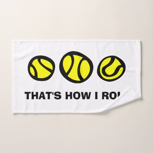 テニス選手のためのかわいいスポーツ手タオルのギフトのアイディア ハンドタオル (ハンドタオル)