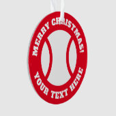 テニス選手のためのクリスマスツリーオーナメントギフト オーナメント (正面)