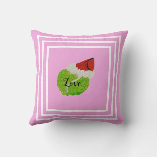 テニス選手のためのクリスマスフィット装飾用クッション クッション (裏面)