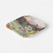 テニス選手のためのテニスのハロウィーン ペーパープレート (傾斜あり)