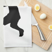 テニス選手のための私のエースのおもしろいな台所タオルに接吻して下さい キッチンタオル (四つ折り)