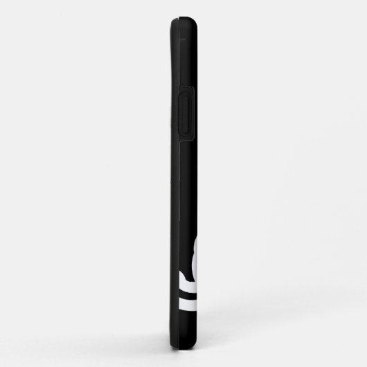 テニス選手のための黒いiPhoneケース Case-Mate iPhoneケース (裏面/右)