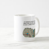 テニス選手のギフトのTシャツ コーヒーマグカップ (正面右)