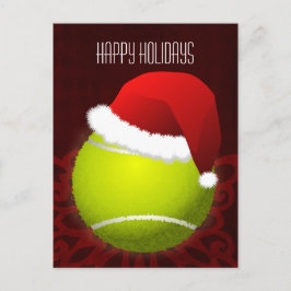 テニス選手の休日の挨拶 シーズンポストカード