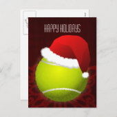 テニス選手の休日の挨拶 シーズンポストカード (正面/裏面)