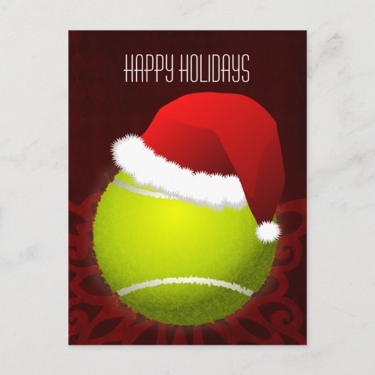 テニス選手の休日の挨拶 シーズンポストカード (正面)