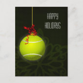 テニス選手の休日の挨拶 シーズンポストカード (正面)