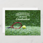 テニス選手の卒業カード (正面/裏面)