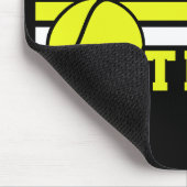 テニス選手の名前ボールゲームコートパーソナライズされた マウスパッド (コーナー)