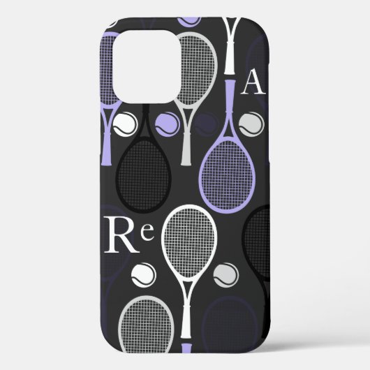 テニス選手の名字パーソナライズされたスポーツチーム Case-Mate iPhoneケース (裏面)