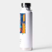 テニス選手の女性または女の子のためのスローガン ウォーターボトル (左面)