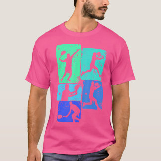 テニス選手の少年たちキッズメン Tシャツ