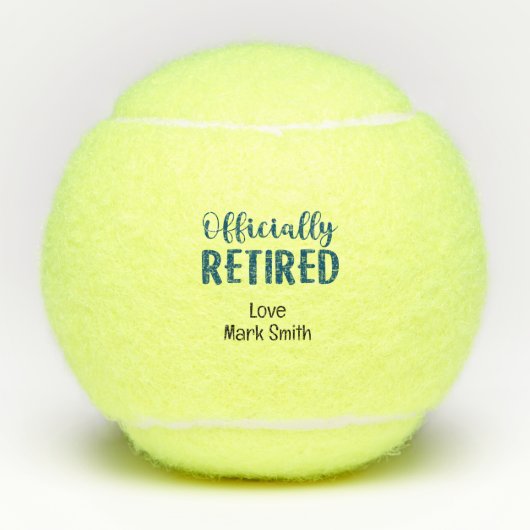 テニス選手の引退 テニスボール (正面)