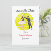 テニス選手の日付を保存結婚する 招待状 (スタンド正面)