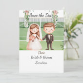 テニス選手の日付を保存結婚する 招待状 (スタンド正面)