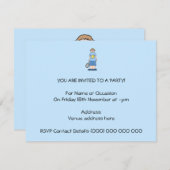 テニス選手の男の子 招待状 (正面/裏面)