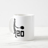 テニス選手の第20ギフト コーヒーマグカップ (正面左)