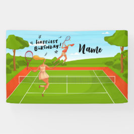 テニス選手の誕生日パーティー用テニスボール 横断幕