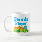 テニス選手の非凡なギフトのアイディア コーヒーマグカップ (左)
