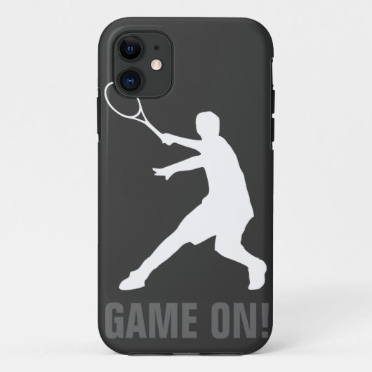 テニス選手のiPhoneの場合カバー Case-Mate iPhoneケース (裏面)