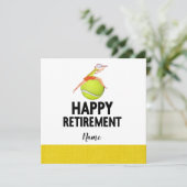 テニス選手への引退をテーマにしたテニス カード (スタンド正面)