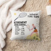 テニス選手への引退をテーマにしたテニス クッション (ブランケット)